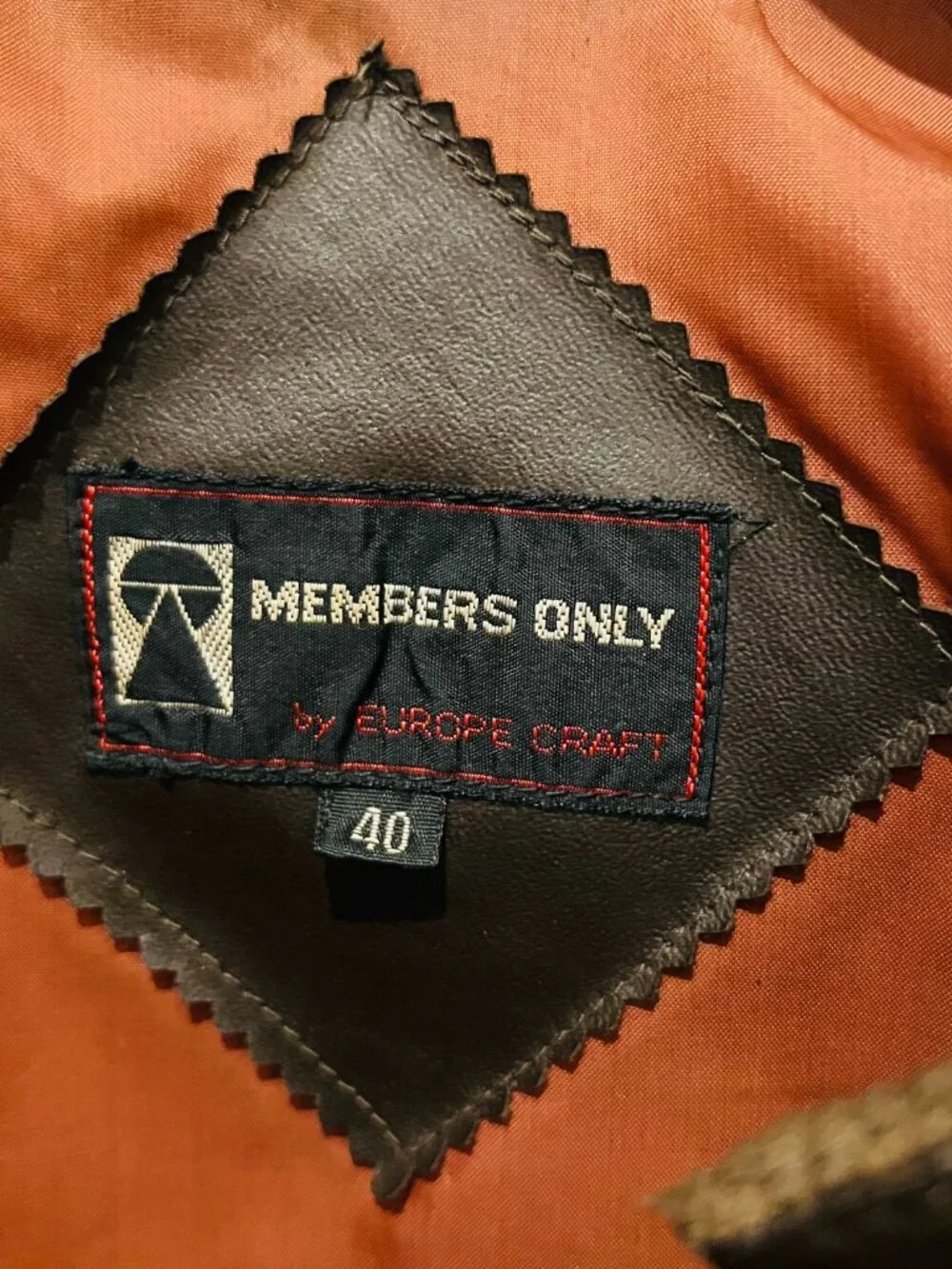Members Only Leather Cafe Racer Jacket Men 40 VTG 80s Brown Quilted